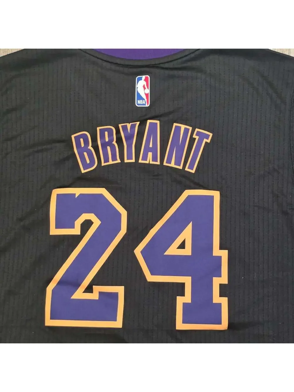 Kobe Bryant Hollywood Nights Lakers Adidas black sleeve Jersey Medium mamba NWOT